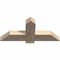 Ekena Millwork Eugene Smooth Timber Gable Bracket, Douglas Fir, 36"W x 16"H x 3 1/2"D x 5 1/2"F, 11/12 Pitch GBW036X16X0406EUG00SDF - alternate 5